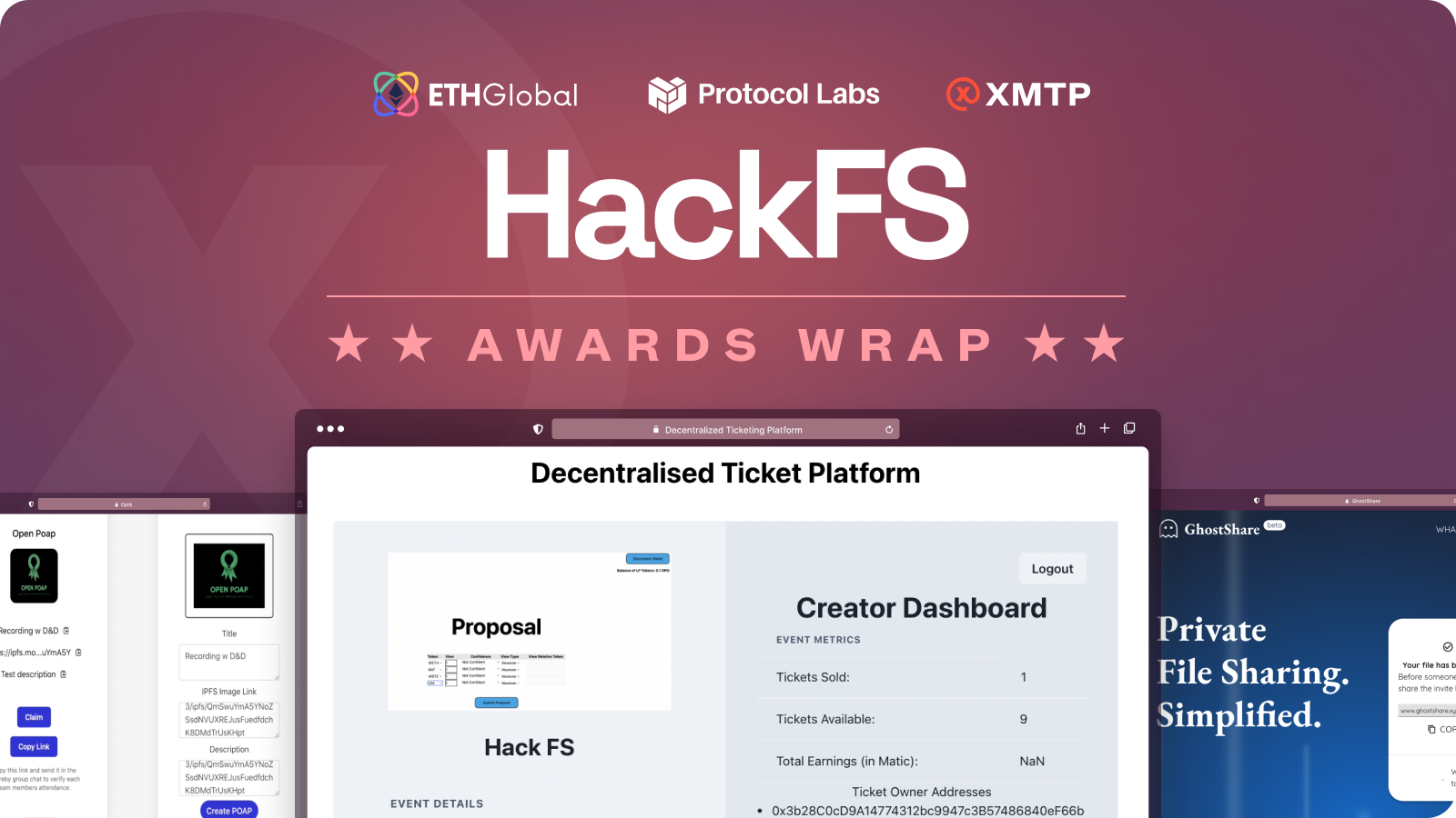 HackFS awards wrap card